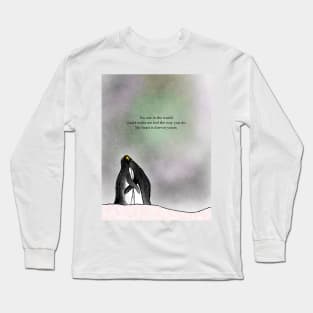My heart is forever yours , penguin love, spirt animal, valentines Long Sleeve T-Shirt
